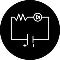 Forward Biased Diode Line Circle Inverted vector