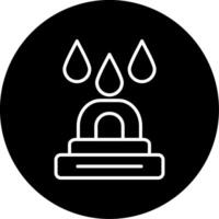 Rain Sensor Precipitation Detection Line Circle Inverted vector