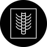 Backbone X Ray Spinal Imaging Line Circle Inverted vector