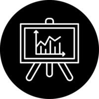 Line Graph Trend Line Circle Inverted vector