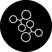 Chemistry Lab Tools Line Circle Inverted vector