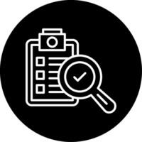 Proofing Document Process Line Circle Inverted vector