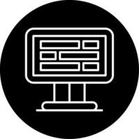 Online Library Digital Resource Line Circle Inverted vector