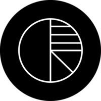 Pie Graph Representation Line Circle Inverted vector