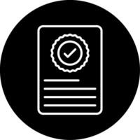 License Management Feature Line Circle Inverted vector