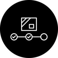 Crane Lifting Machine Line Circle Inverted vector