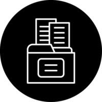 Digital Asset Collection Line Circle Inverted vector