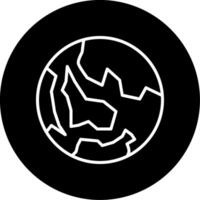 Planet Earth Earth Conservation Line Circle Inverted vector