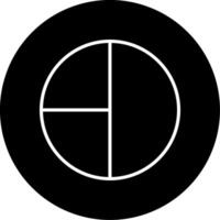 Pie Graph Line Circle Inverted vector