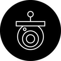 Smart Camera Intelligent Surveillance Device Line Circle Inverted vector