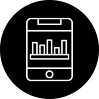Bar Chart Graph Line Circle Inverted vector
