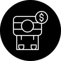 Coffee Machine Brewing Device Line Circle Inverted vector