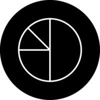 Pie Chart Distribution Graph Line Circle Inverted vector