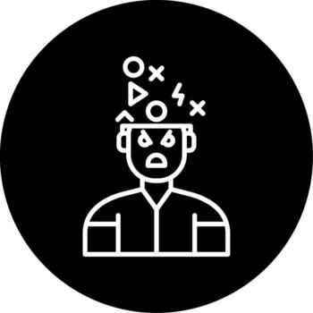 Restlessness in Behavior Line Circle Inverted vector