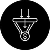 Need Assessment Process Line Circle Inverted vector