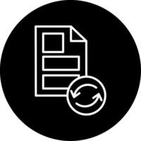 File Processing System Line Circle Inverted vector