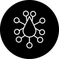 drop Line Circle Inverted vector