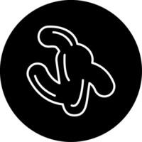 Ginger Spicy Root Line Circle Inverted vector