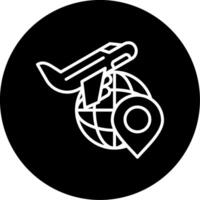 Store Keeper Inventory Manager Line Circle Inverted vector