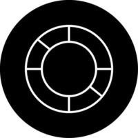 Pie Chart Representation Data Line Circle Inverted vector