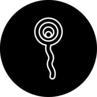Noctilucales Bioluminescent Algae Line Circle Inverted vector
