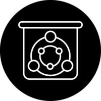 Drop Enzyme Application Line Circle Inverted vector