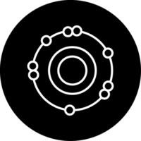 Arcella Vulgaris Amoeba Line Circle Inverted vector