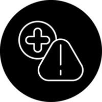 Emergency Alert Notification Line Circle Inverted vector
