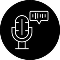Voice Recognition Speech Identification Line Circle Inverted vector