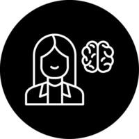 Intelligent Student Smart Kid Line Circle Inverted vector