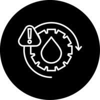 Repetitive Work Caution Ergonomic Risk Line Circle Inverted vector
