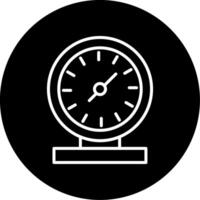 Barometer Atmospheric Pressure Sensor Line Circle Inverted vector