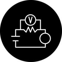 Resistor Electrical Line Circle Inverted vector