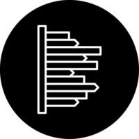 Bar Financial Chart Line Circle Inverted vector