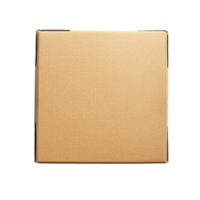 A simple cardboard box resting on a clean transparent background, ready for packaging or delivery purposes, Cardboard Box Open and Closed On transparent background png