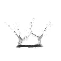 Dynamic water splash captured in clear isolation with droplets emanating on a pristine transparent background, Water splash isolated on transparent png