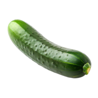 Fresh green cucumber isolated against a clean transparent background for culinary use, healthy eating, and recipe inspiration, sliced cucumber isolated on transparent background png