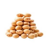 A pyramid of stacked soybeans creating an eyecatching display on a clean transparent background, Stacked soybeans isolated on transparent background png