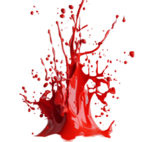 Dynamic red splashes create an artistic display against a neutral background during a creative paint project, red splashes png