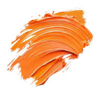 Dynamic orange salmon paint strokes create an abstract texture on a clean transparent background for artistic expression, Orange Salmon Paint Strokes on transparent background png
