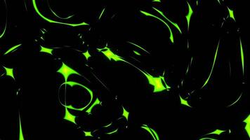 Light Green Flowing Strange Changing Abstract Background VJ Loop in 4K video