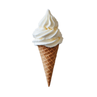 Delicious empty ice cream cone ready for a scoop of your favorite flavor on a simple background, Single wafer cone empty ice cream cone png