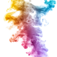 Colorful fog smoke drifting against a transparent background creates a vibrant visual experience in a serene setting, Colorful fog smoke transparent background. Fog smoke transparent background png