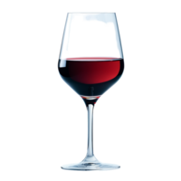 Elegant wine glass filled with red wine on a pristine transparent background for a sophisticated dining experience, wine glass on transparent background png