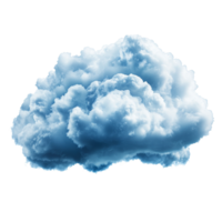 A fluffy, textured cloud in color floats gracefully against a pristine transparent background, creating a dreamy and calming atmosphere, Cloud isolated transparent background png