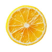 Freshly sliced lemon isolated against a clean transparent background for culinary and design purposes, sliced lemon isolated on transparent background png