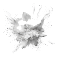 transparent powder explosion isolated on transparent background creating a dynamic visual impact, transparent powder pulver explosion isolated on transparent background png