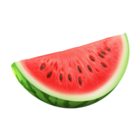 Fresh half watermelon on a clean transparent background ideal for summer recipes and refreshing snacks, Half watermelon isolated in transparent background format png