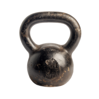 Kettlebell isolated on a transparent background perfect for workouts and strength training exercises at home or gym, Kettlebell 20kg Isolated on transparent background png
