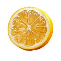 Freshly sliced lemon showcasing vibrant yellow flesh on a transparent background for culinary and design uses, lemon isolated on trransparent png